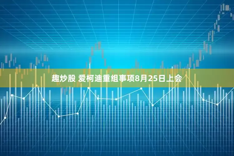趣炒股 爱柯迪重组事项8月25日上会