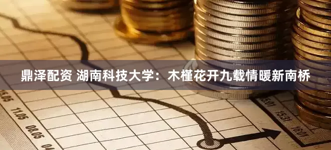 鼎泽配资 湖南科技大学：木槿花开九载情暖新南桥