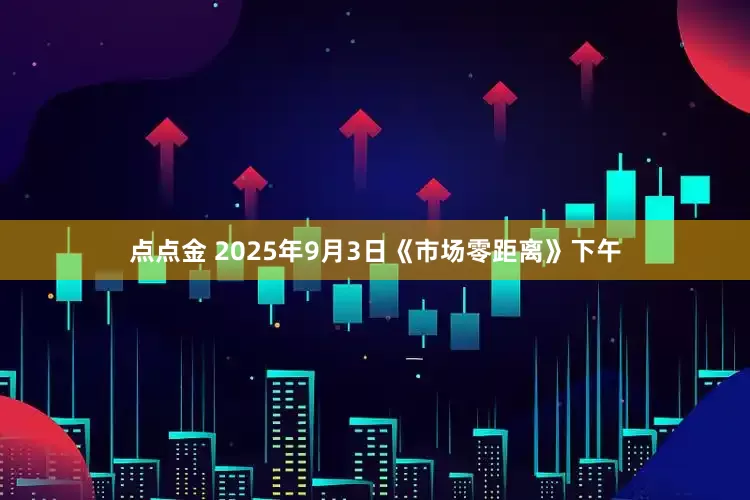 点点金 2025年9月3日《市场零距离》下午
