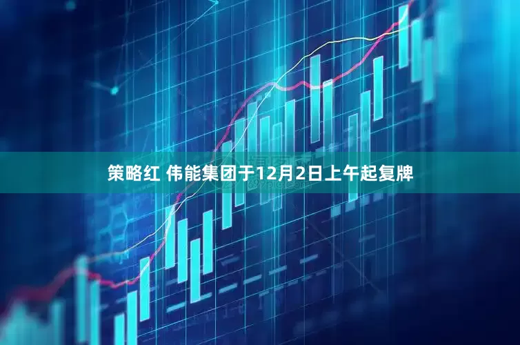 策略红 伟能集团于12月2日上午起复牌