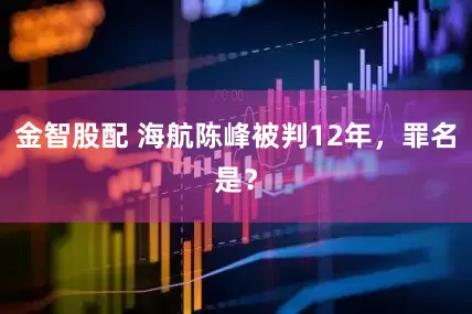 金智股配 海航陈峰被判12年，罪名是？
