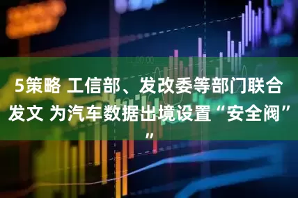 5策略 工信部、发改委等部门联合发文 为汽车数据出境设置“安全阀”